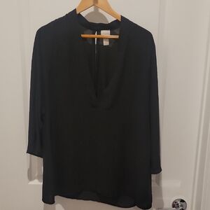 Chicos Sheer Black Women's Top